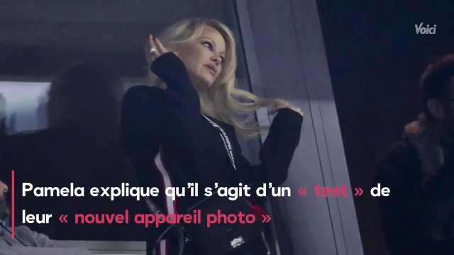 VOICI Pamela Anderson et Adil Rami : très complices, ils posent ensemble sur un rare cliché