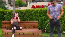 Blindman Peeing in Public Prank    AWESOME REACTIONS  Best of Just For Laughs