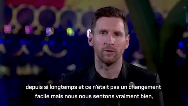 PSG - Messi : “Je joue pour l'une des meilleures équipes du monde”