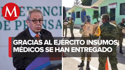 Entrega de medicamentos se ha agilizado con ayuda de las Fuerzas Armadas: Ssa