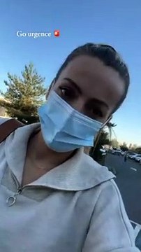 Hillary Vanderosieren se rend à l'hôpital avec son bébé Matteo.