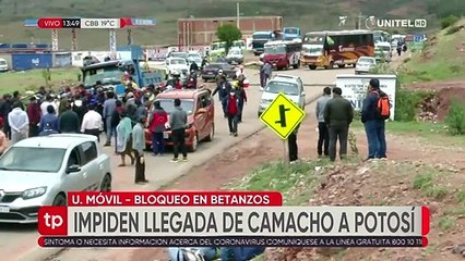 Bloqueo en Betanzos impide llegada de Camacho