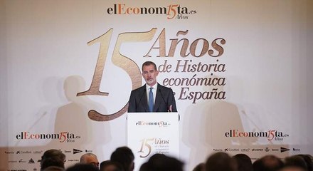 Felipe VI:"'elEconomista' ha sido fiel a la información innovadora, independiente y rigurosa" - XV aniversario eE