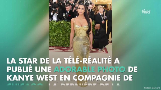 VOICI - PHOTO Kim Kardashian publie un tendre message pour l'anniversaire de Kanye West