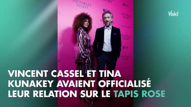 VOICI - PHOTO Vincent Cassel et Tina Kuna­key bien­tôt mariés : le mannequin confirme l’heu­reuse nouvelle