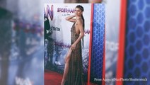 Zendaya Stuns In Plunging Nude Dress with Web Details For ‘Spider-man’ premiere