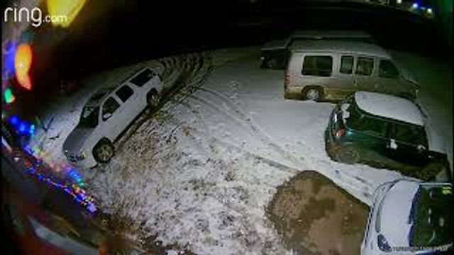 String of Christmas Lights Comes Crashing Down