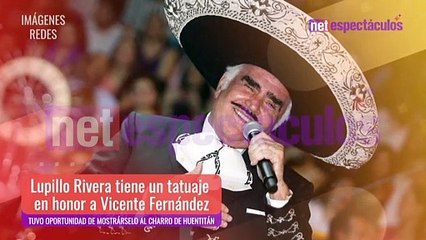 Lupillo Rivera se tatuó a Vicente Fernandez