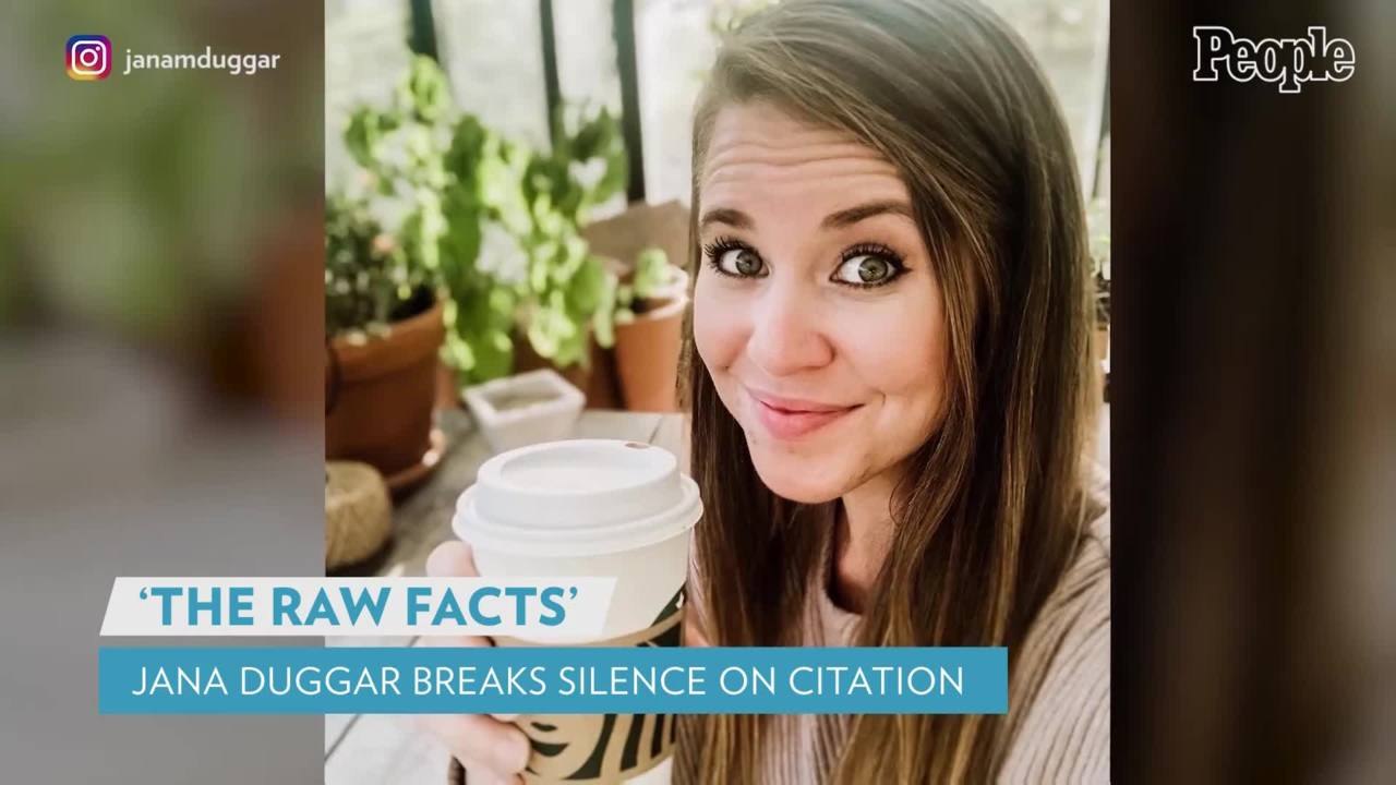 Jana Duggar Breaks Silence on Child Endangerment Citation: 'It Was an Accident'