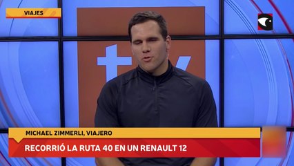 Recorrió la ruta 40 en un renault 12