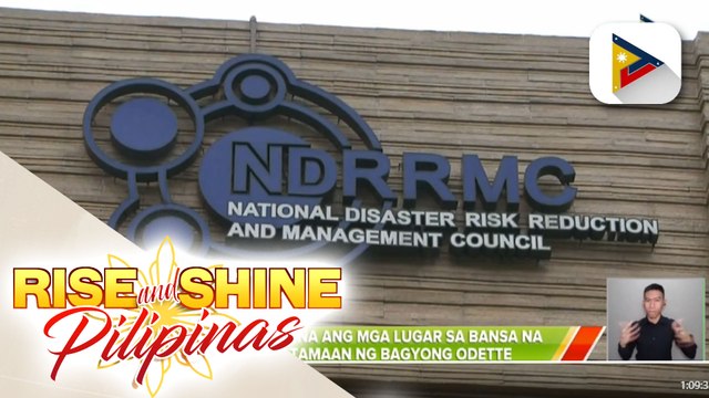NDRRMC, tukoy na ang mga lugar sa bansa na maaaring tamaan ng bagyong Odette: DSWD, nakahanda na para magbigay ng tulong sa mga maaapektuhan ng bagyo