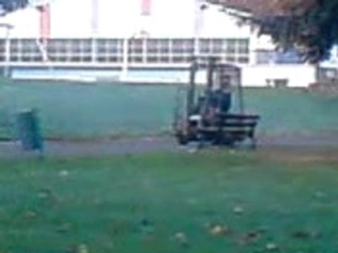 dérapage en chario élévateur ptit délir