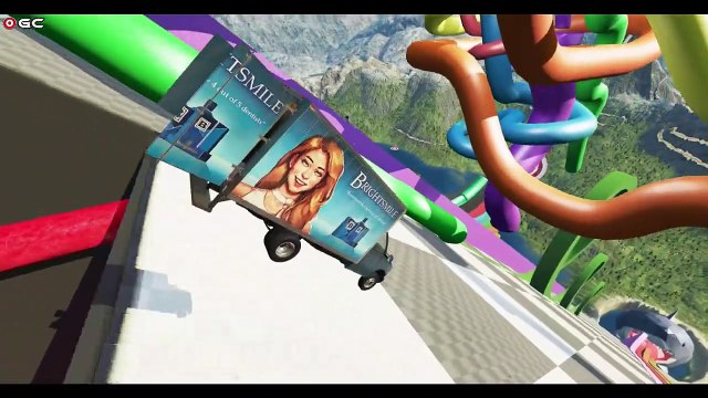 Trucks VS Vertical DROP - Hard Trucks Crashes - BeamNG Drive