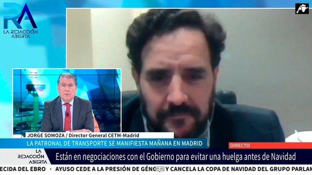 La patronal de transporte se manifiesta mañana en Madrid, hablamos de ello con Jorge Somoza