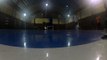 playing futsal