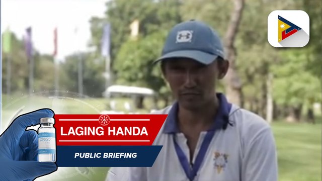 Mga manggagawa sa Villamor Airbase Golf Course kabilang ang ilang caddy, binigyan ng maagang pamasko ng pamahalaan at ni Sen. Bong Go