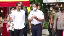 Terekam Kamera! Saat Anies dan Jokowi Berbincang Serius Sebelum Masuk Mobil