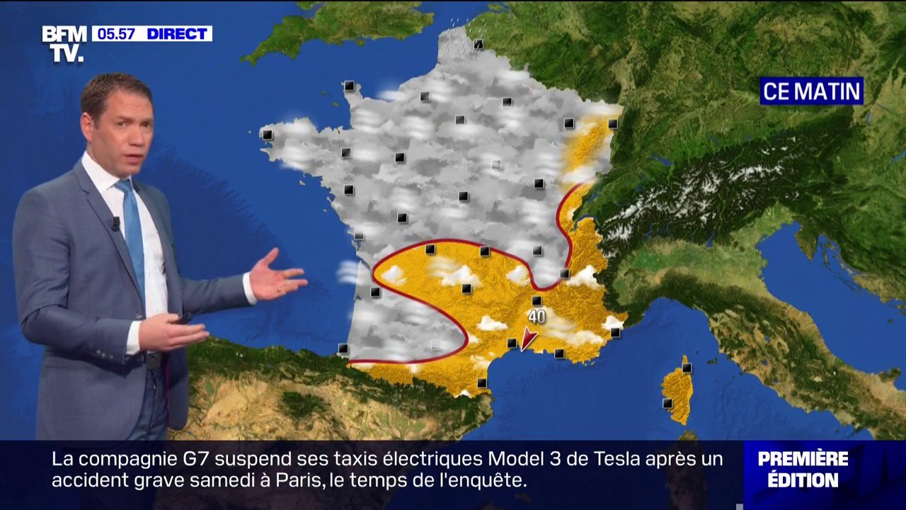 Du soleil sur la moitié sud du pays et des brou...