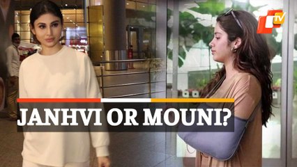 Injured Janhvi Kapoor & Off-White Mouni Roy Give Major Airport Fashion Inspiration!