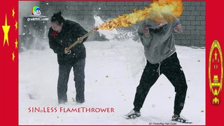0128 _ SINoLESS FlameThrower _ grabffiti _ satire-Elon Musk-Flamethrower-Boring Company-SpaceX-Tesla-Bejing-China-war cry