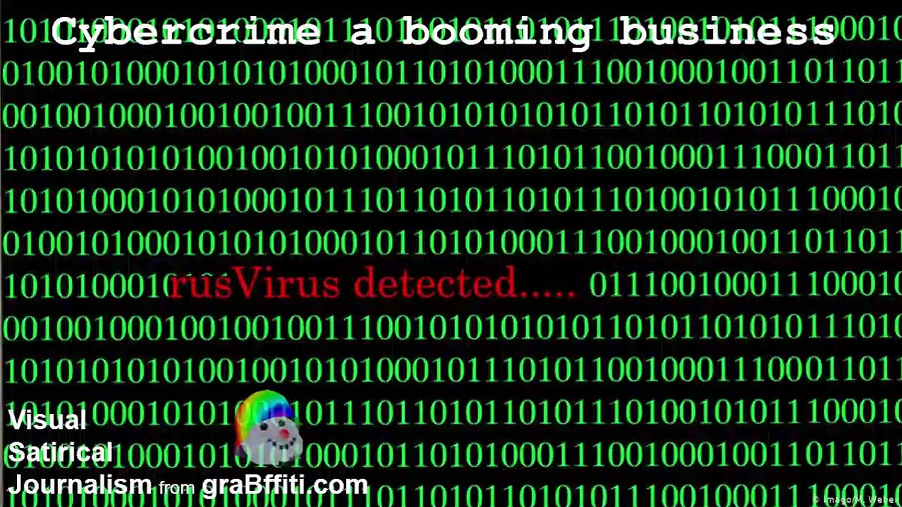 0117 _ Rus Virus Detected _ grabffiti _  Cybersecurity-Kaspersky Lab-Interpol-INTERPOL Global Cybercrime Programme-EFF-cybercrime-ransom-malware-Russia-CIA-satire