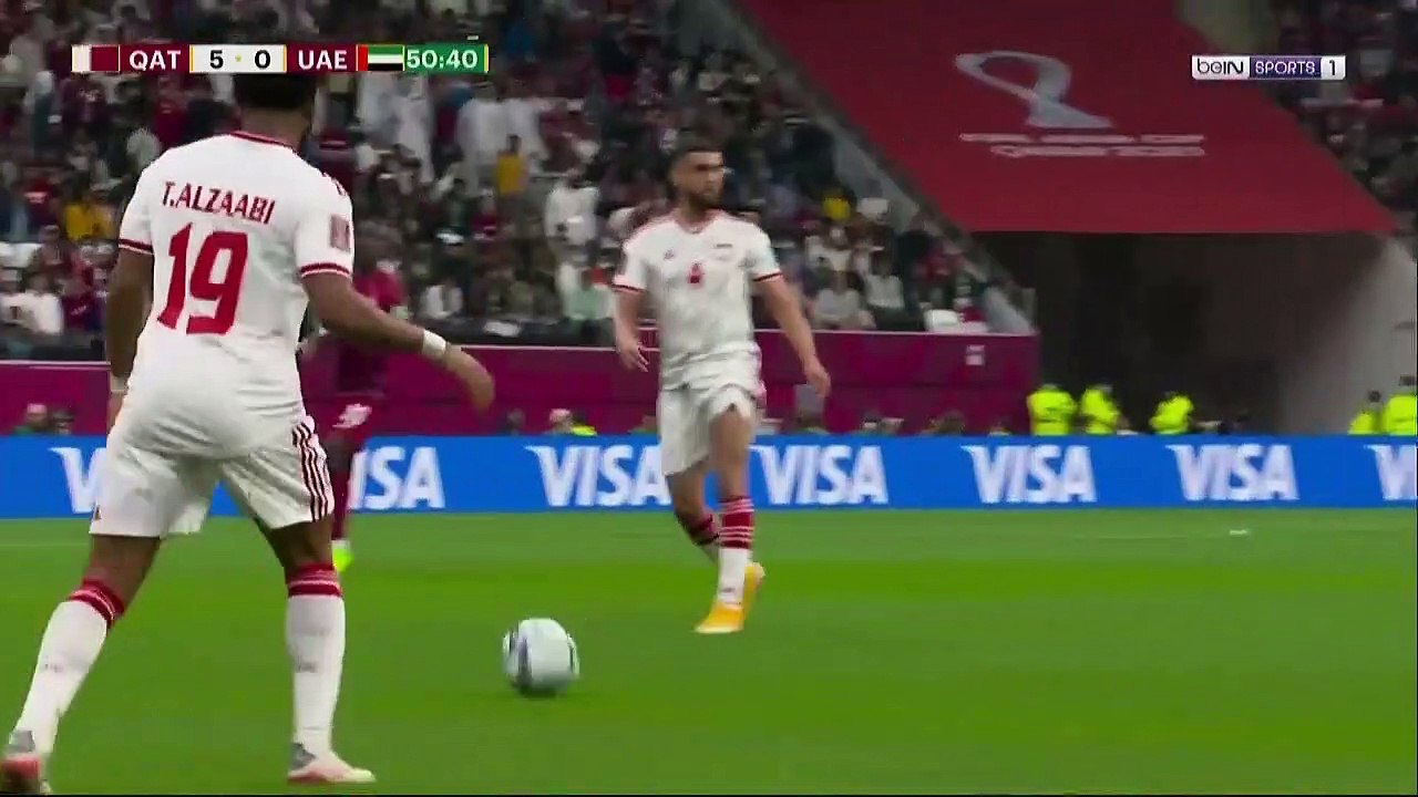 الشوط الثاني مباراة قطر والامارات ريع نهائي كأس العرب