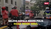 Geleng kepala abang polis kejar 'rider' degil
