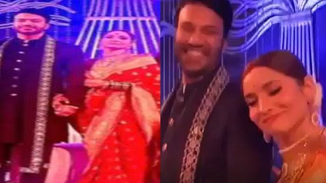 Ankita Lokhande और Vicky Jain ने शादी के बाद दी grand reception party; Check out | FilmiBeat