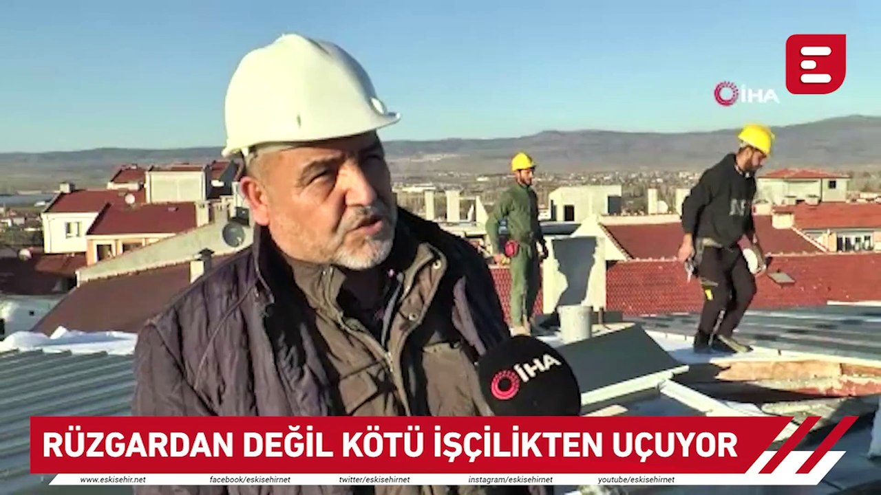 Çatılar rüzgârdan değil kötü işçilikten uçuyor