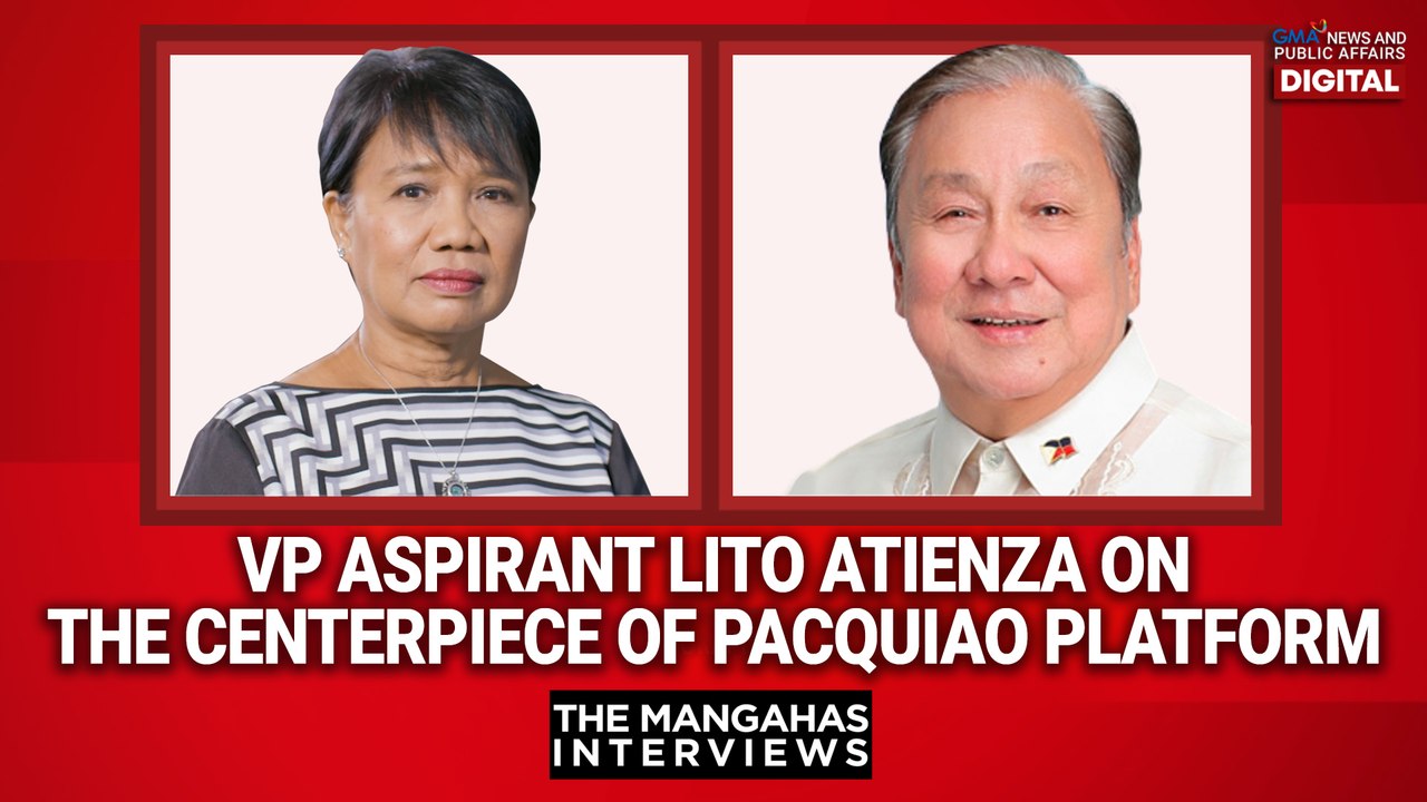 VP aspirant Lito Atienza on the centerpiece of...