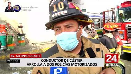 ATU suspenderá habilitación de empresa de transportes por atropello a dos policías motorizados