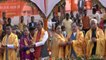 BJP chief along with CMs perform puja at Sarayu Ghat