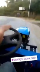 Kendi kazalarını işte böyle kaydettiler