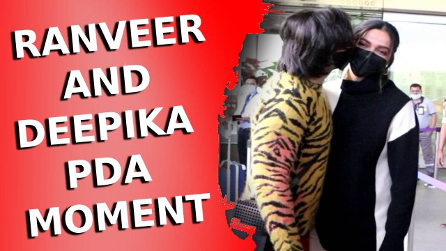 Ranveer Singh kisses wifey Deepika Padukone