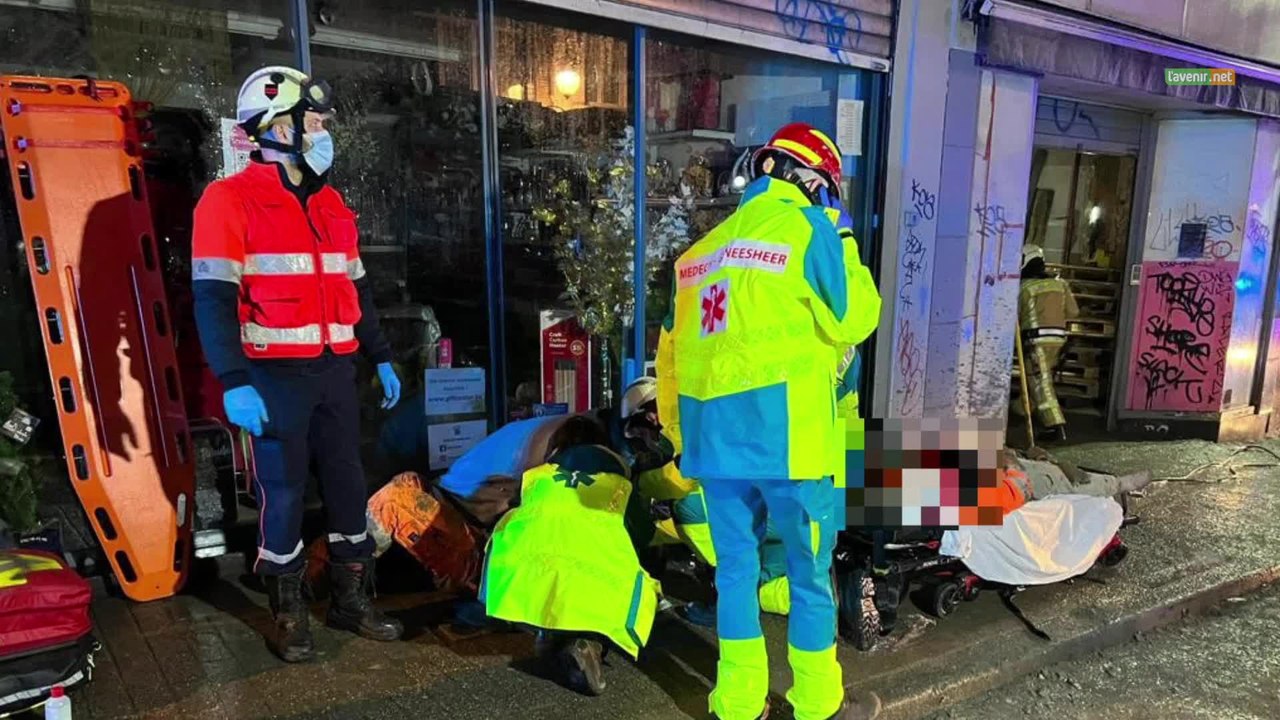Éboulement dans une maison en chantier à Saint-Gilles