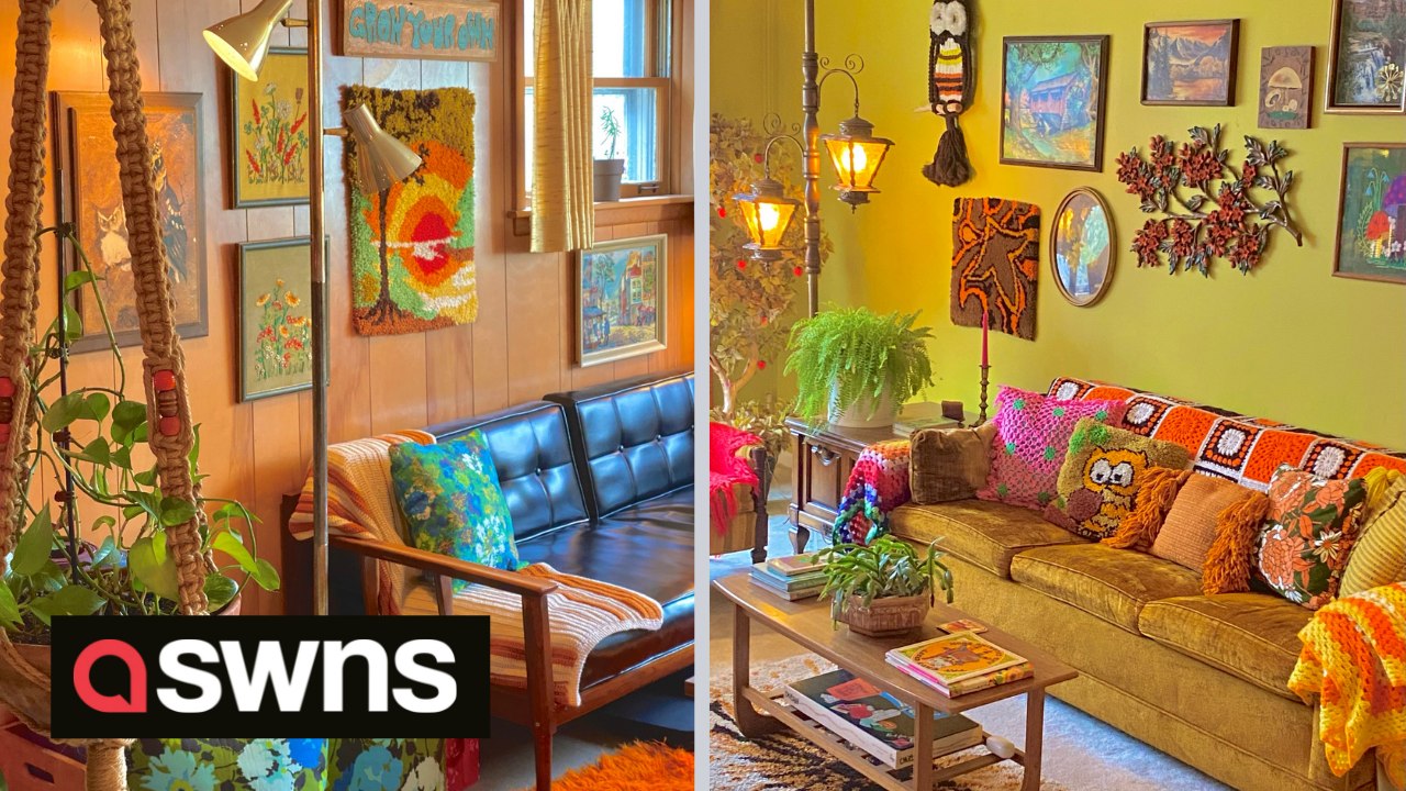US woman decorates her ENTIRE HOUSE in the style of the 70s
