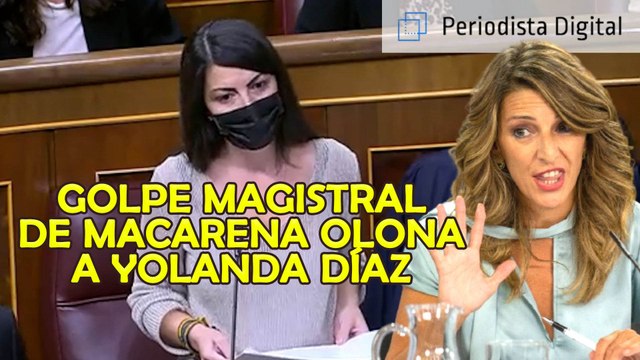 Golpe magistral de Macarena Olona (VOX) a Yolanda Díaz: “¡Tenga un poco de decencia!”