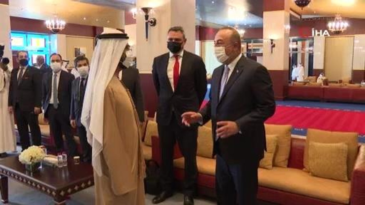 Bakan Çavuşoğlu, Dubai Emiri Şeyh Muhammed bin Raşid Al Mektum ile görüştü