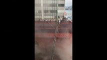 Centenares de atrapados por un incendio en un edificio de 39 plantas en Hong Kong