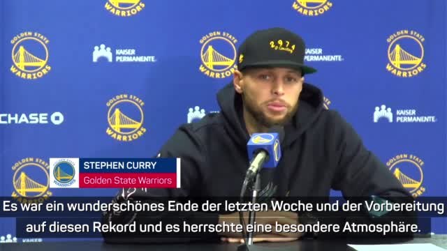 Curry zu Rekord: Etwas, wovon ich geträumt habe