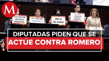 Diputadas del PT toman tribuna; exigen no tomar protesta a panista acusado de violación