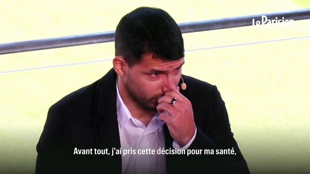 Barça : les larmes d’Agüero, contraint de prendre sa retraite en raison de problèmes cardiaques