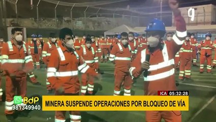 Mina Cerro Lindo en Ica suspenderá operaciones por bloqueo ilegal