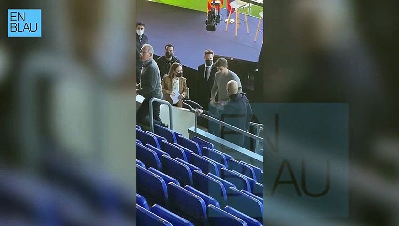 Piqué en l'acte d'acomiadament de Kun Agüero
