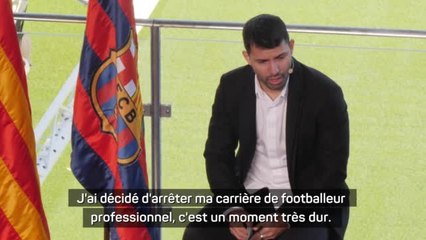 Barcelone - Agüero : "J'ai décidé d'arrêter ma carrière de footballeur professionnel, un moment très dur"