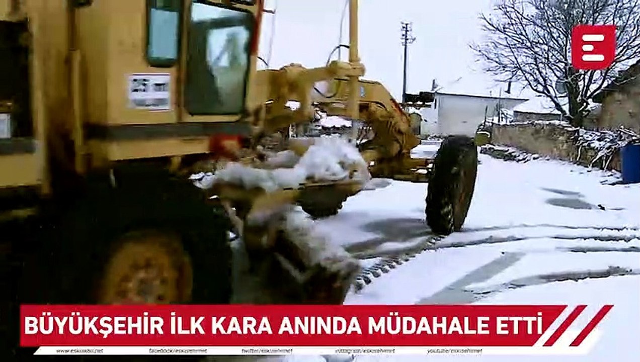 Büyükşehir ilk kara anında müdahale etti