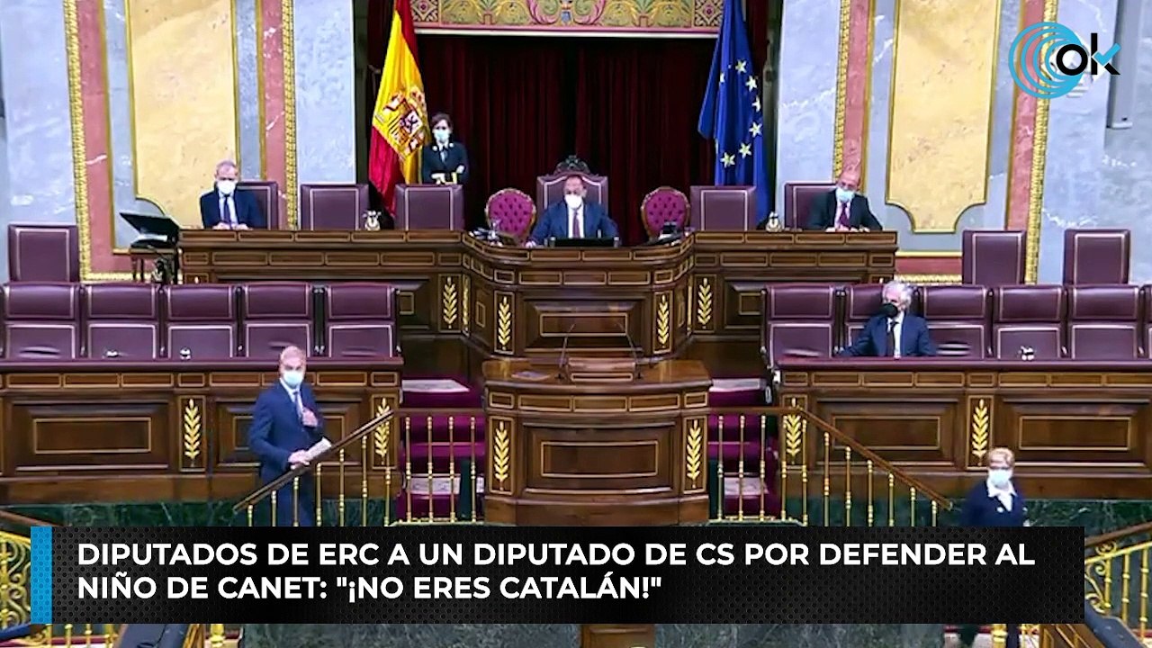 Diputados de ERC a un diputado de Cs por defender al niño de Canet: "¡No eres catalán!"