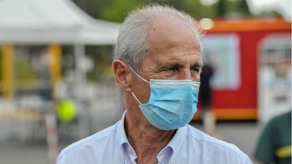 GALA VIDEO - Hubert Falco, maire de Toulon et soutien d'Emmanuel Macron, en garde à vue