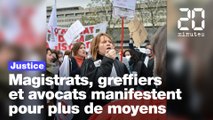 Justice : Magistrats, greffiers et avocats dans la rue pour réclamer plus de moyens