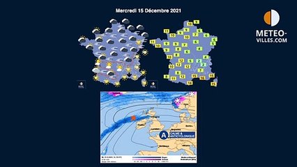 prévisions météo du mercredi 15 décembre 2021